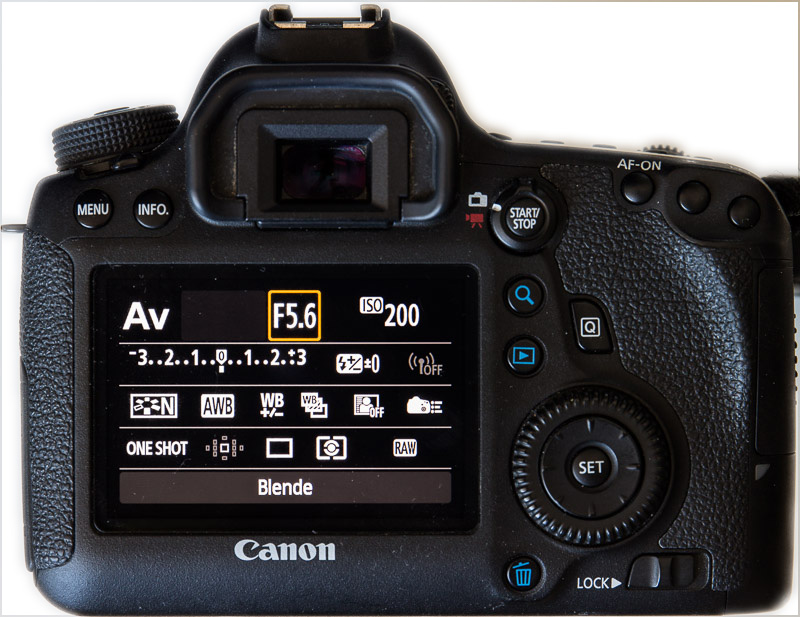 Canon EOS 6D Back