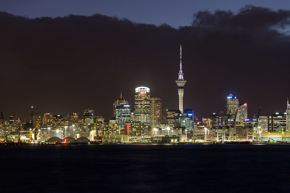 Auckland Skyline Evening